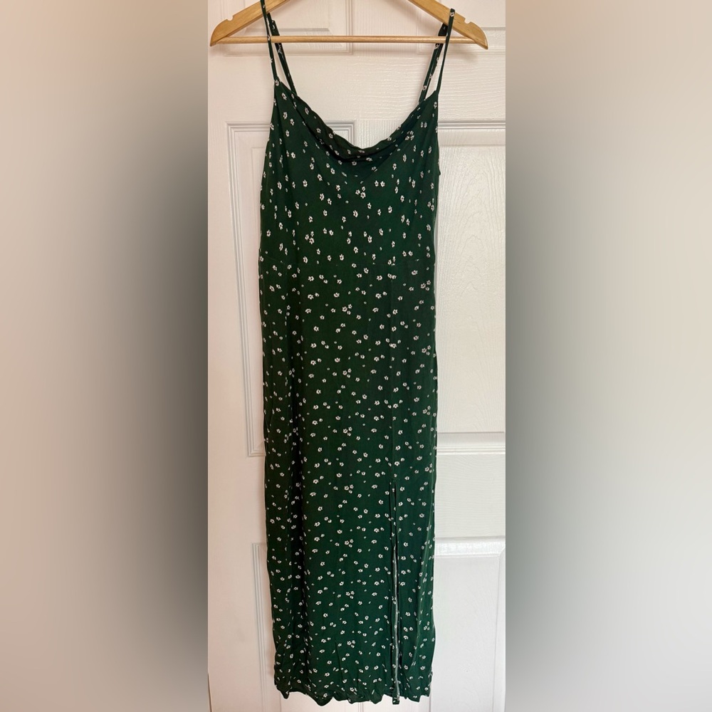 American Eagle Cowl neck floral midi dress